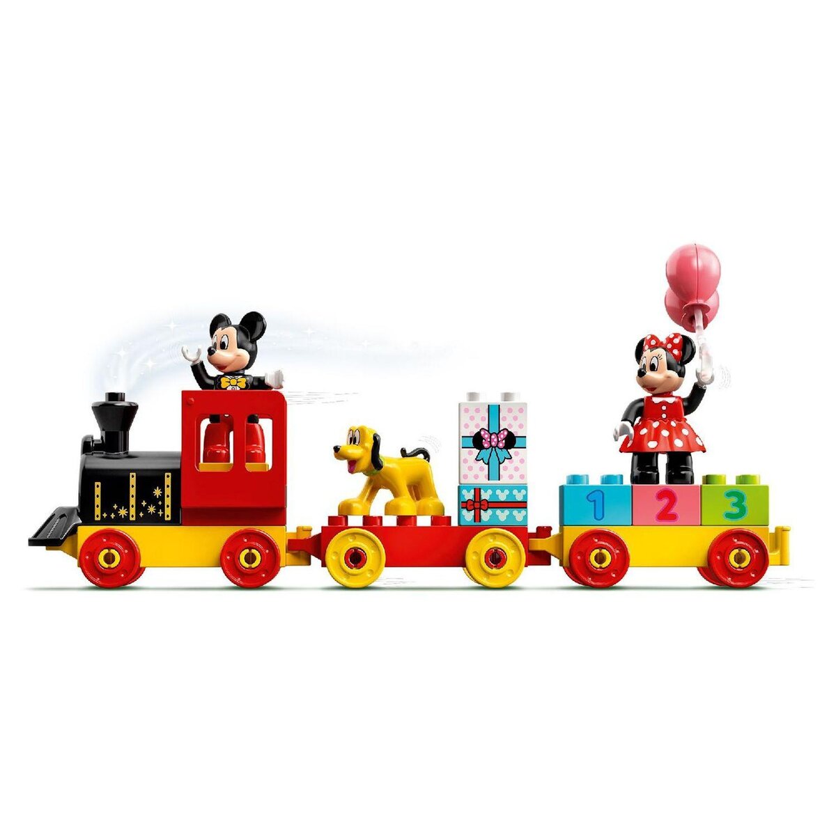LEGO DUPLO 10941 Le Train d&rsquo;anniversaire de Mickey et Minnie Jouet pour Enfant de 2 ans