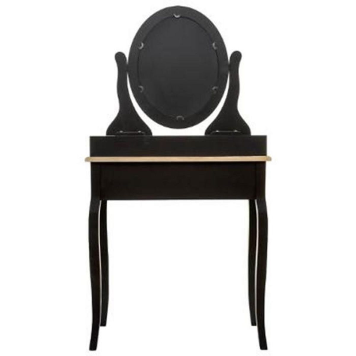 ATMOSPHERA Coiffeuse 3 Tiroirs  Chrysa  136cm Noir