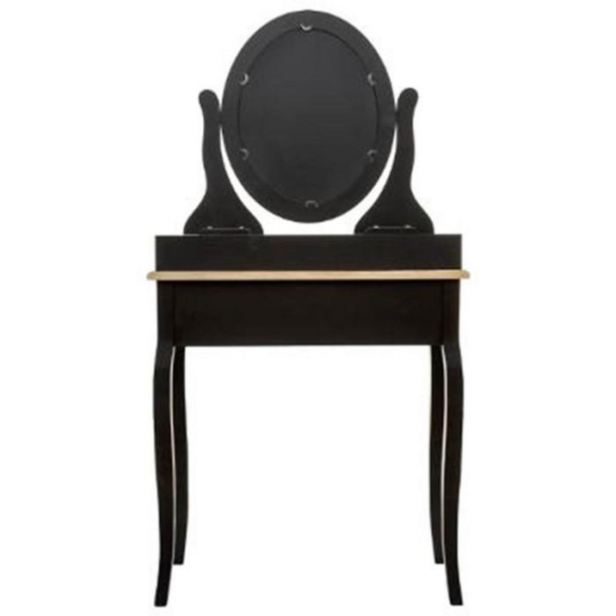 ATMOSPHERA Coiffeuse 3 Tiroirs  Chrysa  136cm Noir