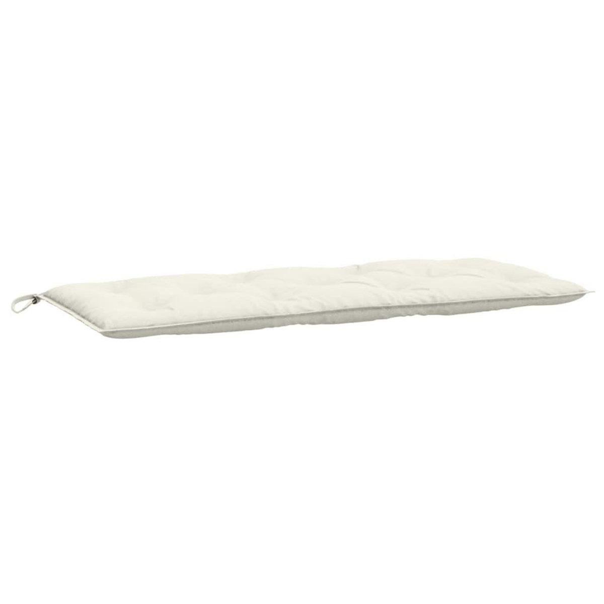 VIDAXL Coussin de banc de jardin creme melange 120x50x7 cm tissu