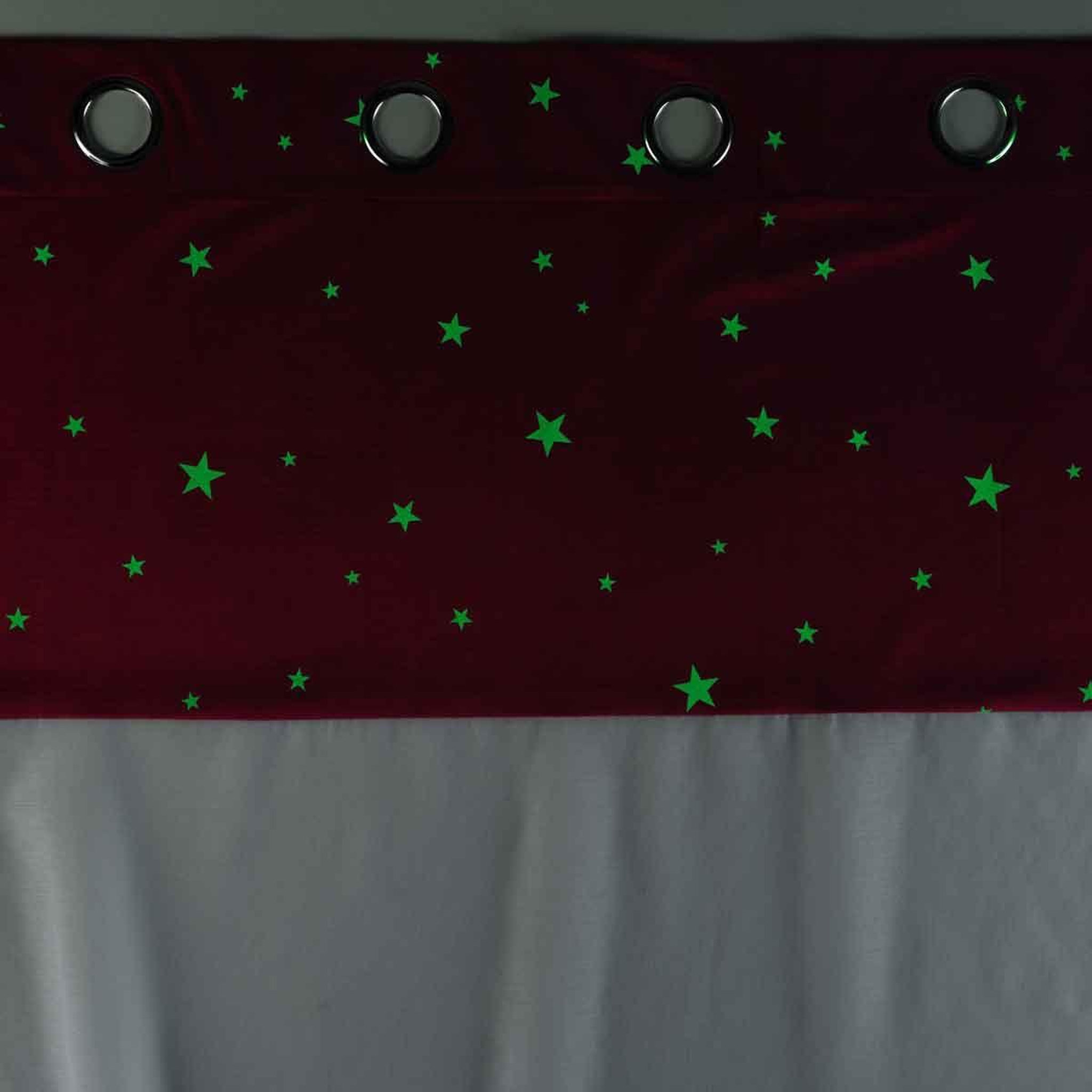 Voir la diapositive 6 : Douceur d'Intérieur Rideau Voilage Phosphorescent  Moonlight  140x280cm Fuchsia