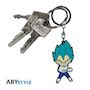 Voir la diapositive 2 : ABYstyle Porte-cles - Dragon Ball Super - Vegeta Saiyan Blue