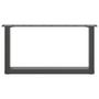 Voir la diapositive 5 : VIDAXL Pieds de table basse forme de U 2 pcs anthracite 60x(30-31) cm