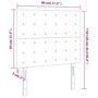 Voir la diapositive 6 : VIDAXL Tetes de lit 2 pcs Noir 80x5x78/88 cm Similicuir