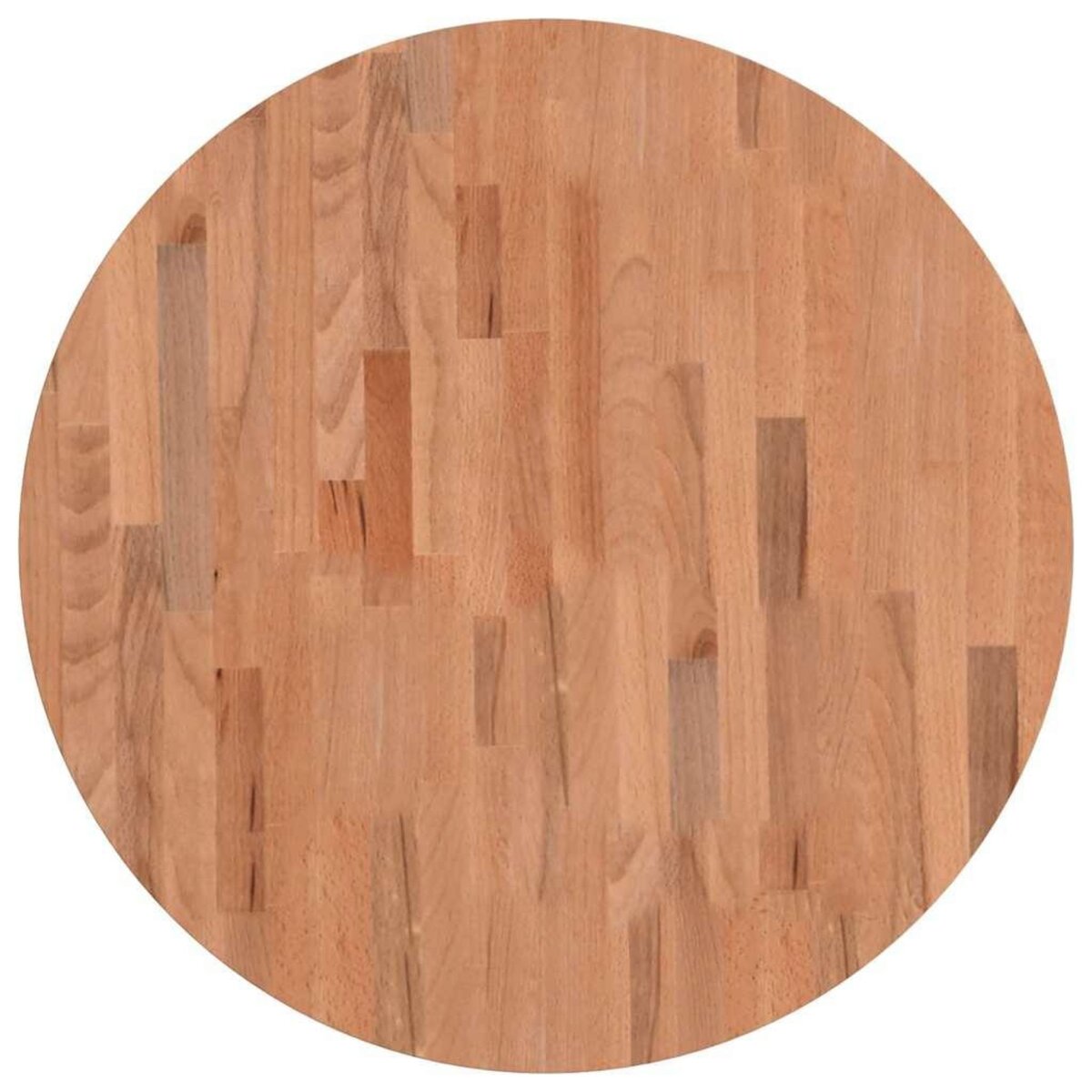 VIDAXL Dessus de table Ø70x2,5 cm rond bois massif de hetre