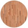 Voir la diapositive 3 : VIDAXL Dessus de table Ø70x2,5 cm rond bois massif de hetre
