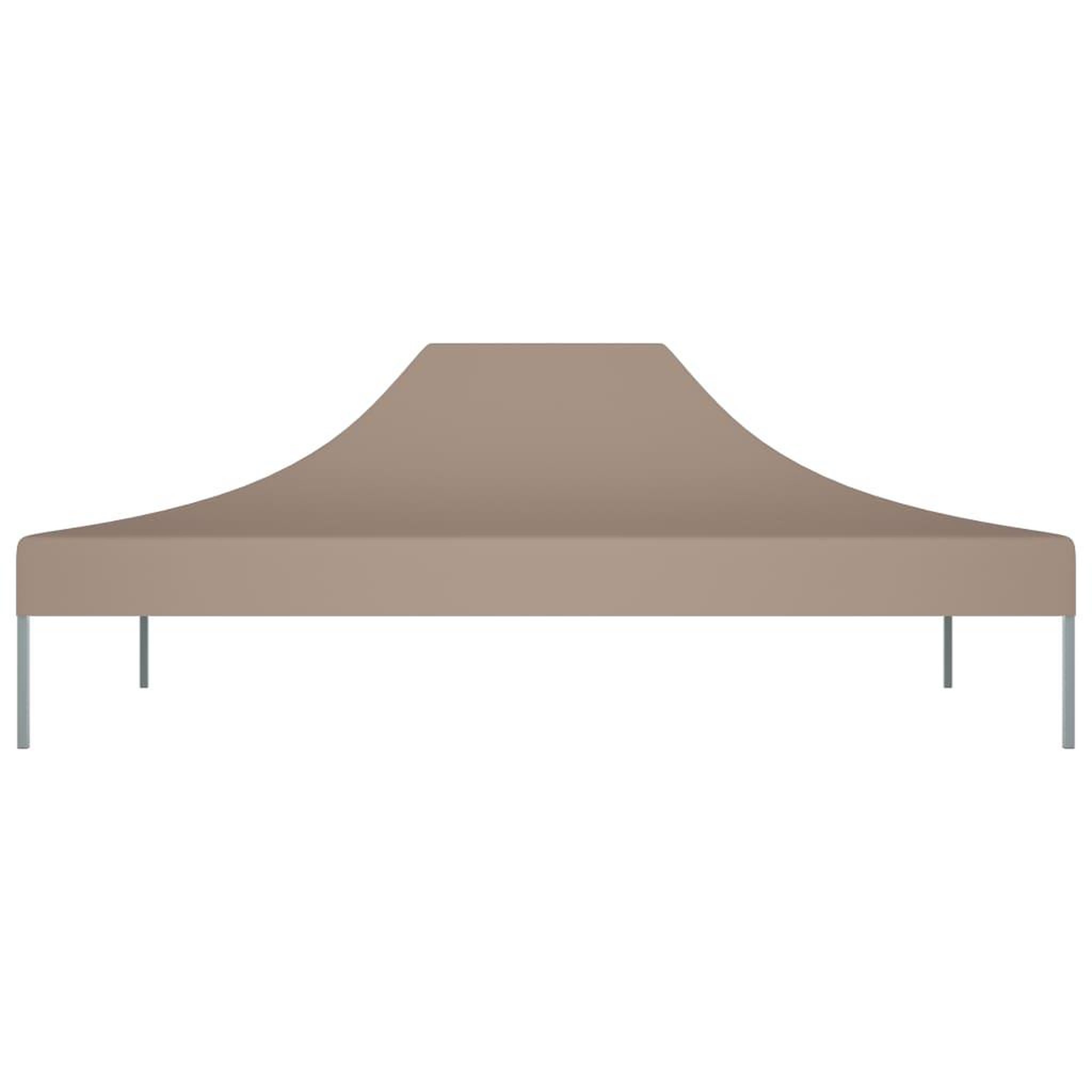 Voir la diapositive 3 : VIDAXL Toit de tente de reception 4,5x3 m Taupe 270 g/m^2
