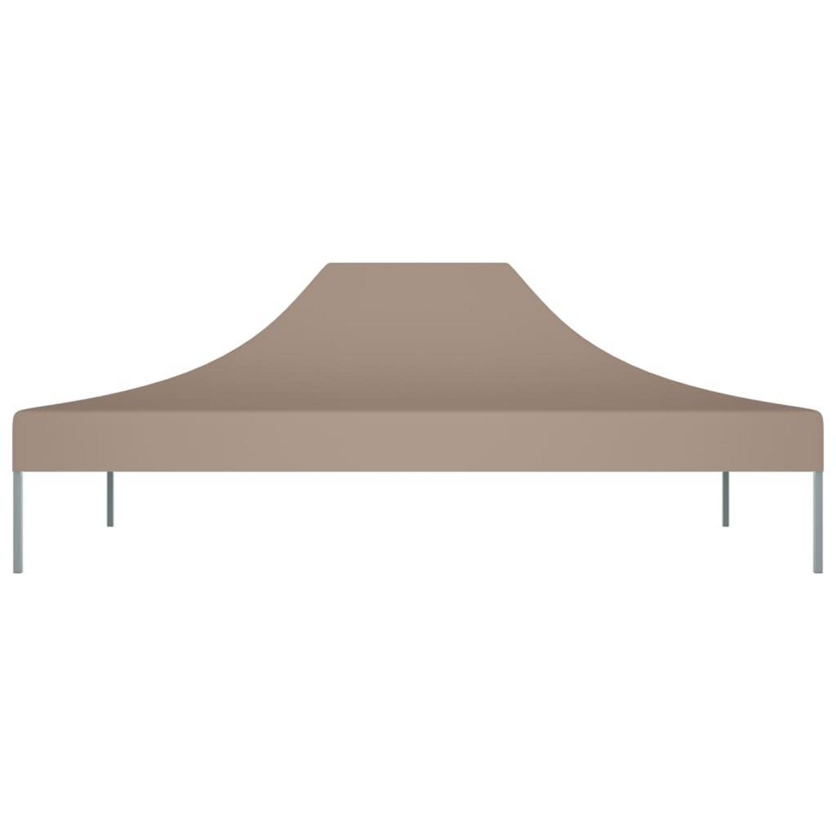 VIDAXL Toit de tente de reception 4,5x3 m Taupe 270 g/m^2