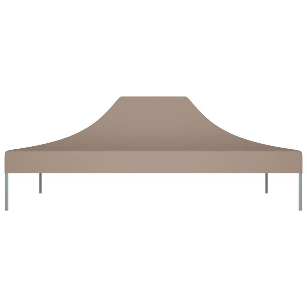 VIDAXL Toit de tente de reception 4,5x3 m Taupe 270 g/m^2
