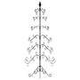 Voir la diapositive 4 : VIDAXL Arbre de Noël en metal pour decoration noir 180 cm