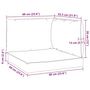 Voir la diapositive 6 : VIDAXL Coussins de palette lot de 3 bleu clair tissu oxford