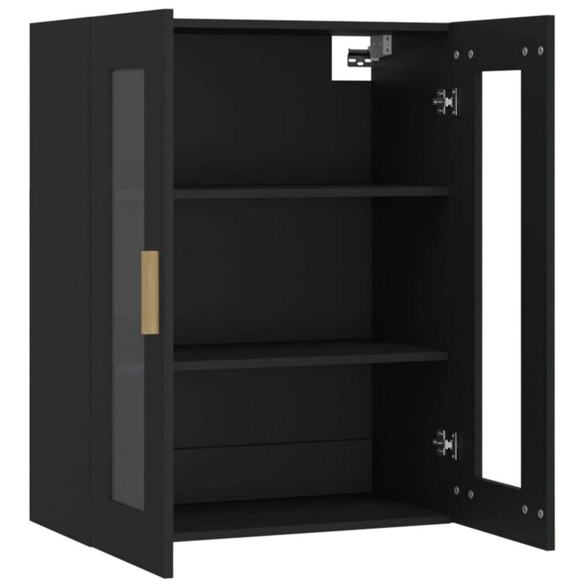 VIDAXL Armoire murale suspendue Noir 69,5x34x90 cm