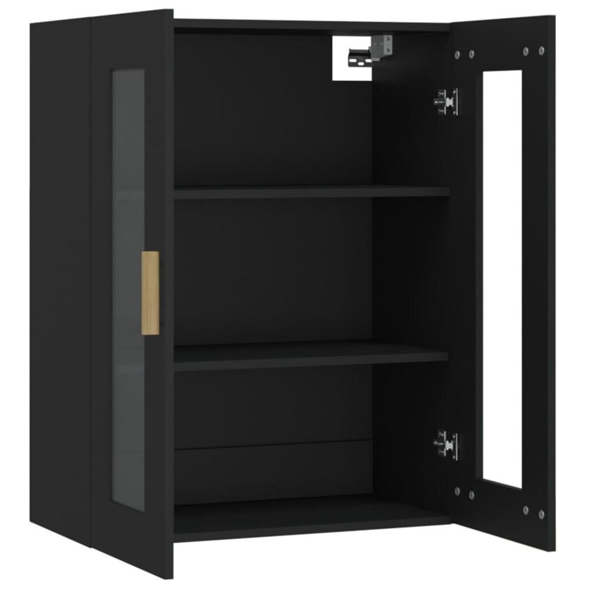 VIDAXL Armoire murale suspendue Noir 69,5x34x90 cm