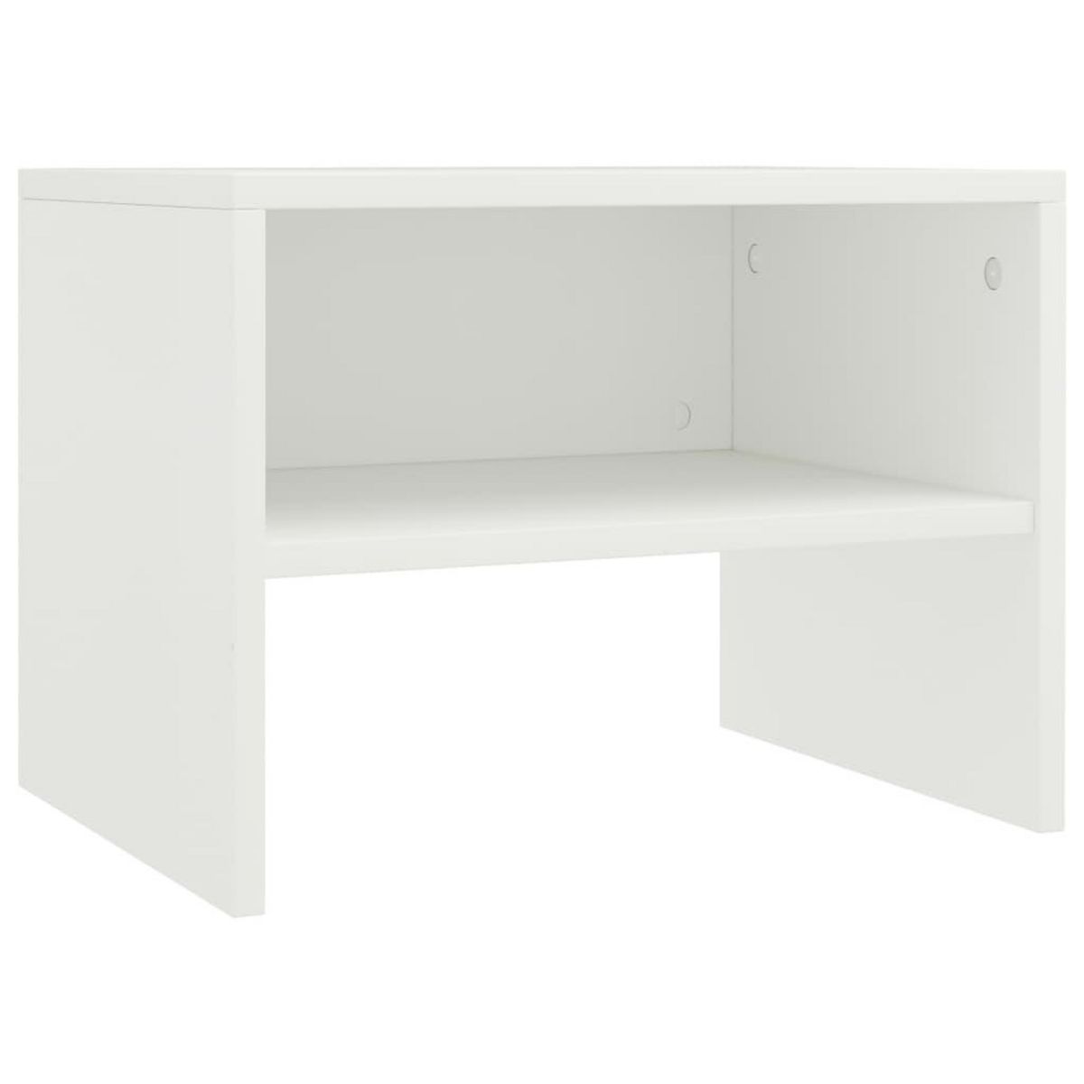 VIDAXL Table de chevet Blanc 40x30x30 cm Bois d'ingenierie