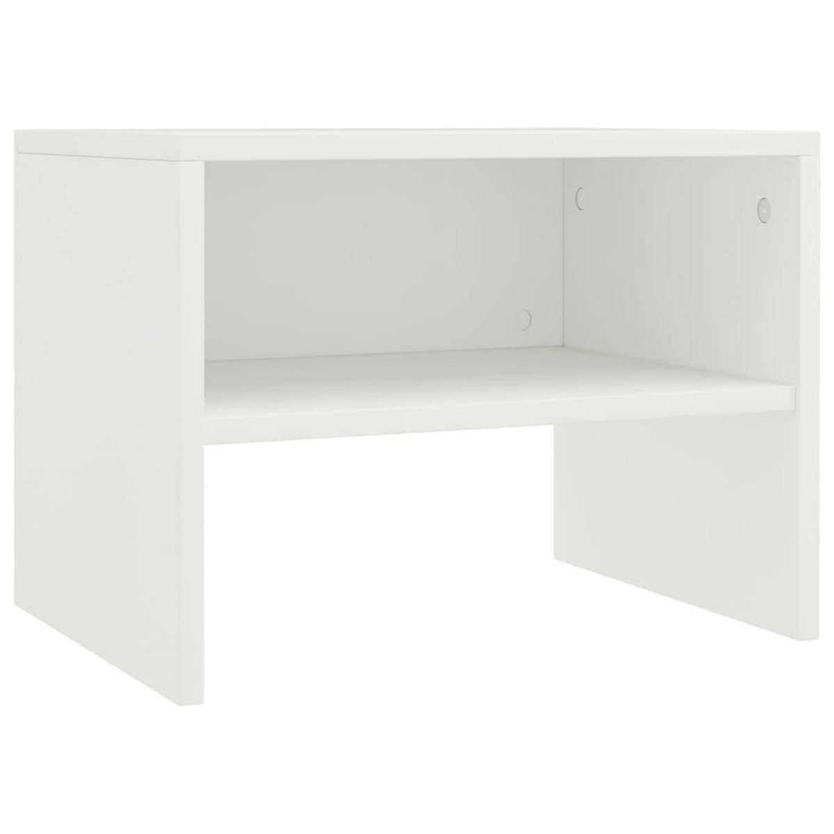 VIDAXL Table de chevet Blanc 40x30x30 cm Bois d'ingenierie