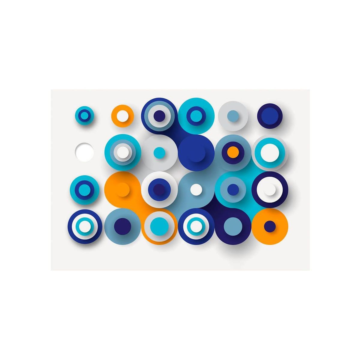 Paris Prix Papier Peint  Geometry of Blue Wheels