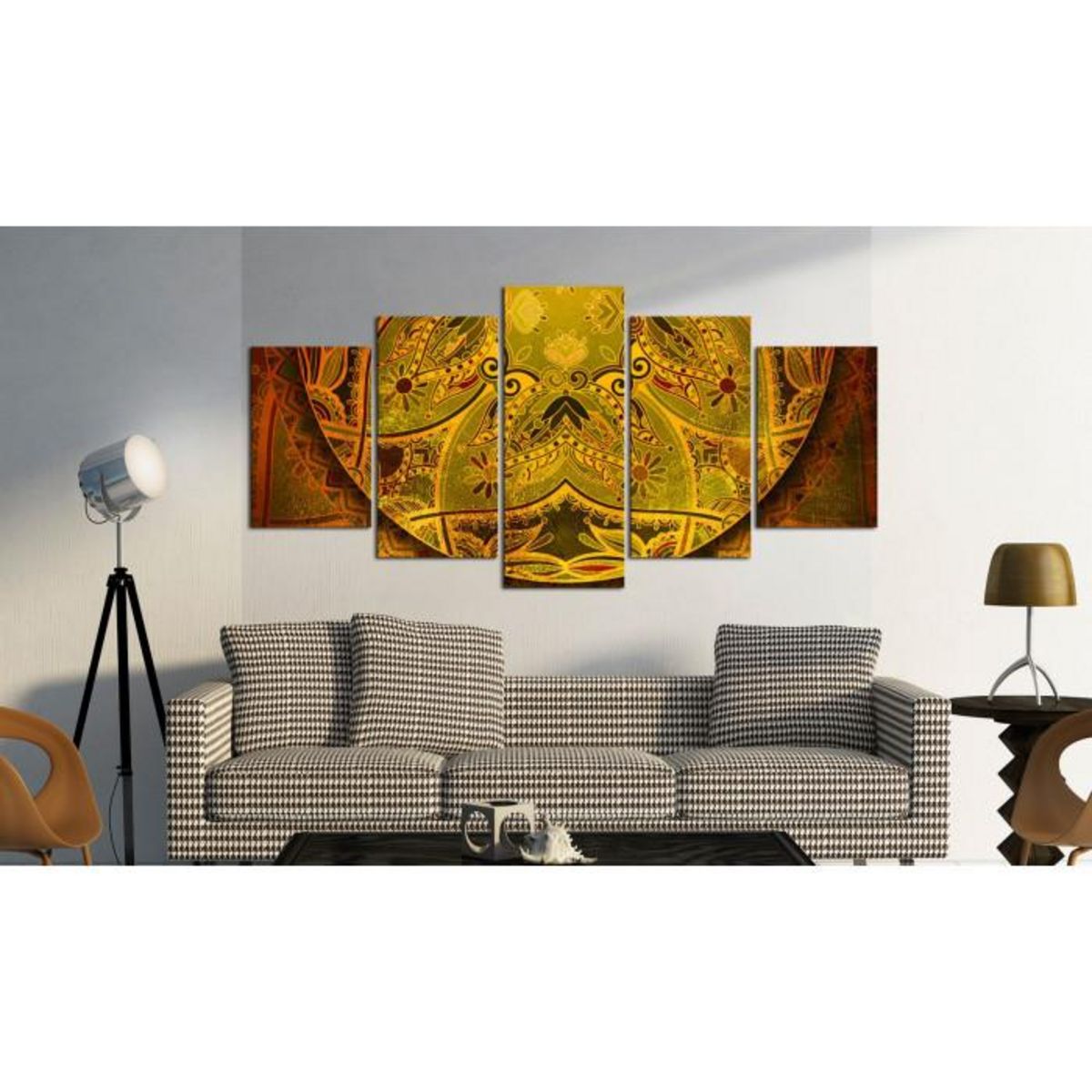 Paris Prix Tableau Imprimé  Mandala : Force D'or