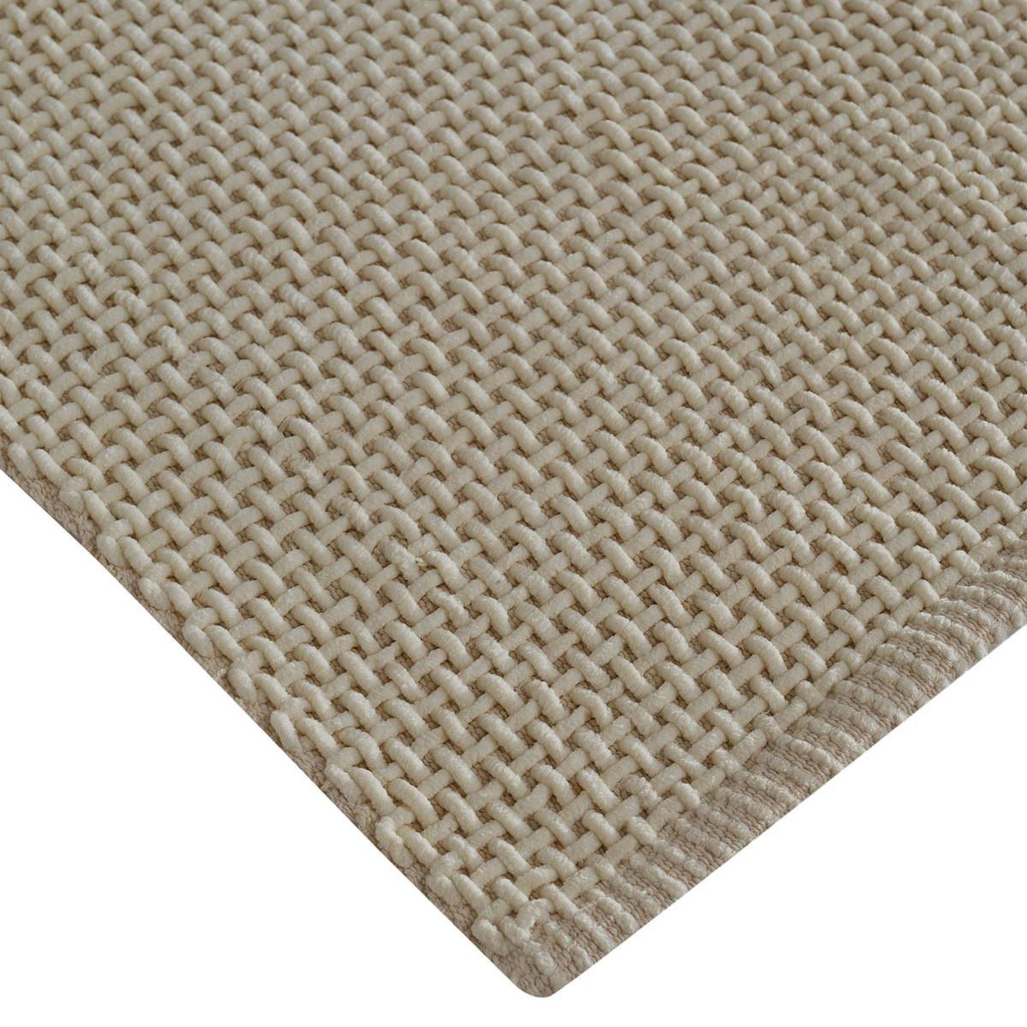 Voir la diapositive 3 : Sensei Maison Tapis de bain et descente de lit TRECCIA