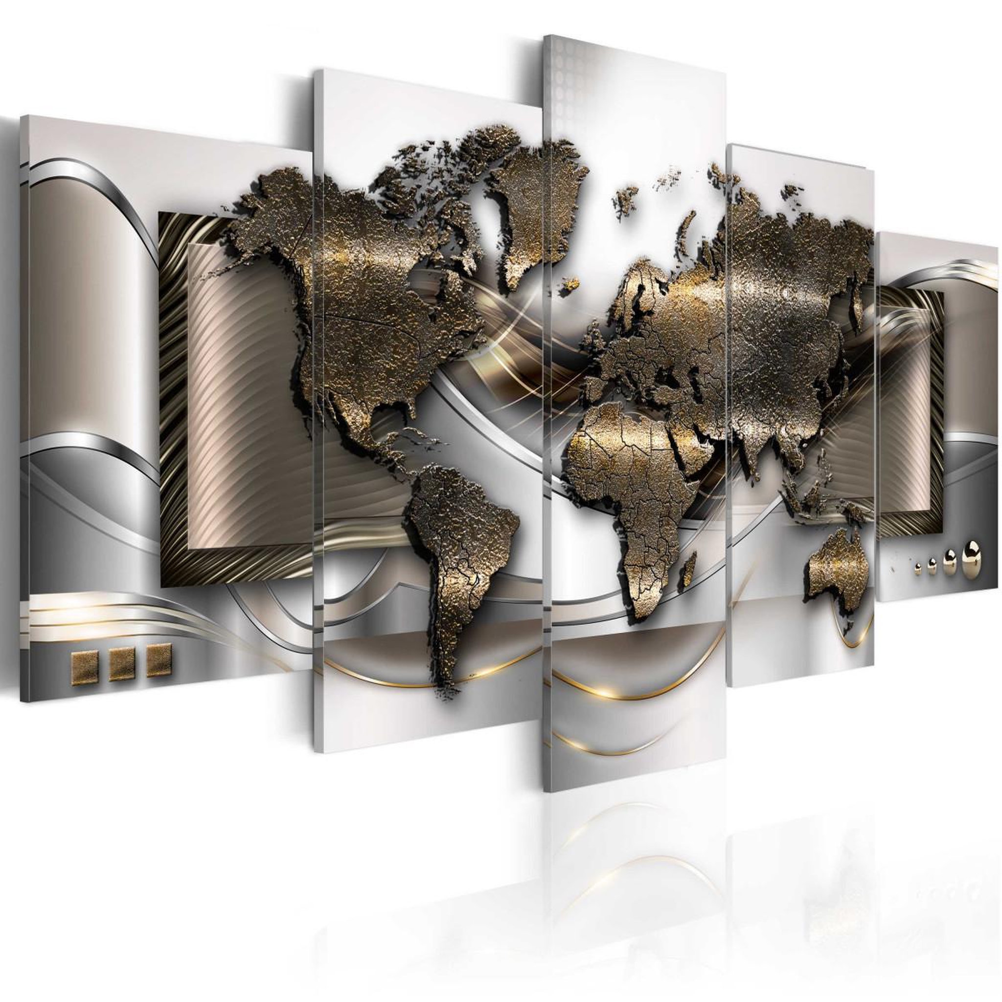 Paris Prix Tableau imprimé  world breeze. Coloris disponibles : Multicolore