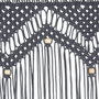 Voir la diapositive 4 : VIDAXL Rideau en macrame Anthracite 140x240 cm Coton