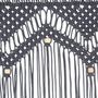 Voir la diapositive 4 : VIDAXL Rideau en macrame Anthracite 140x240 cm Coton