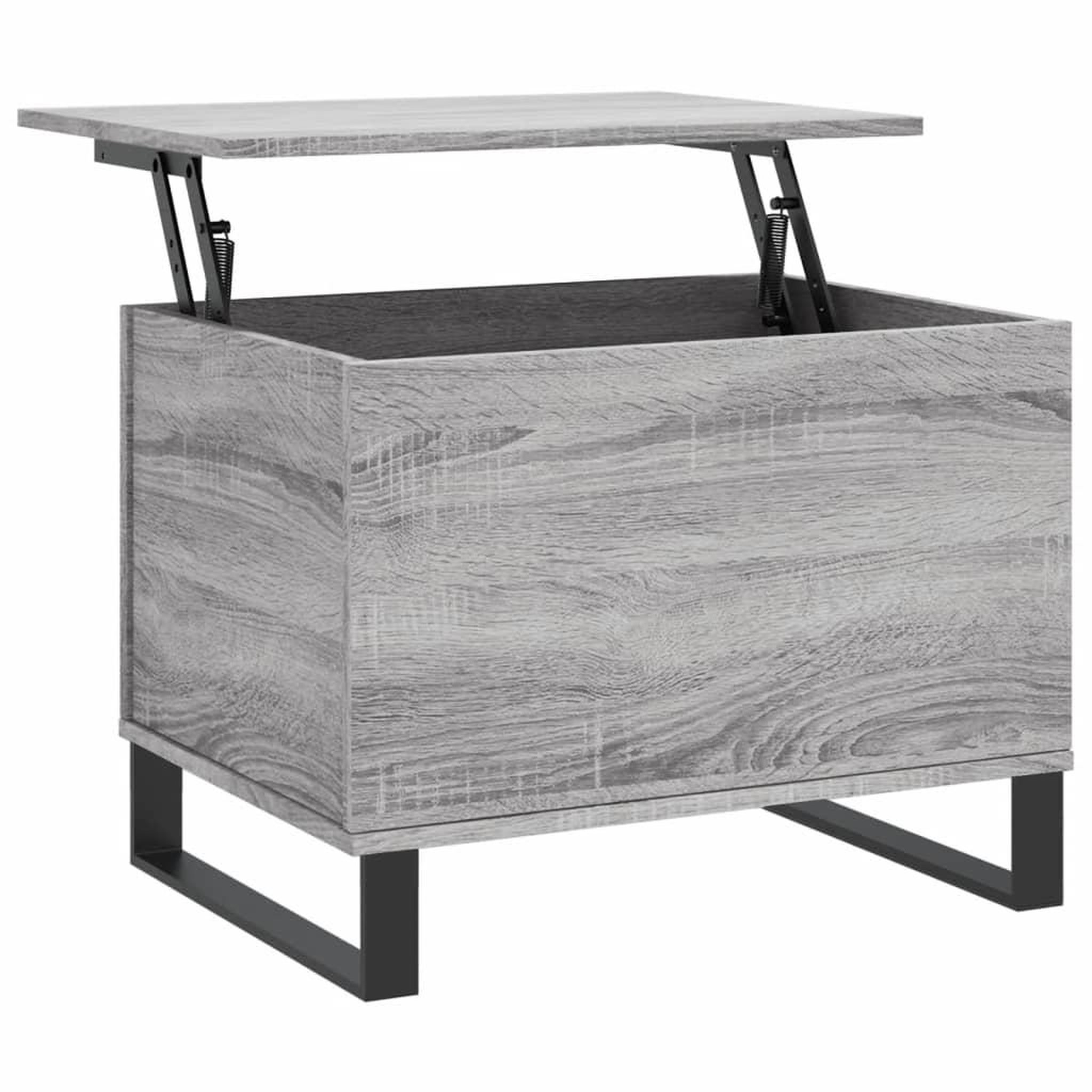 Voir la diapositive 2 : VIDAXL Table basse Sonoma gris 60x44,5x45 cm Bois d'ingenierie