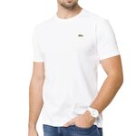 Lacoste T shirt  Homme Lacoste TH7618. Coloris disponibles : Blanc