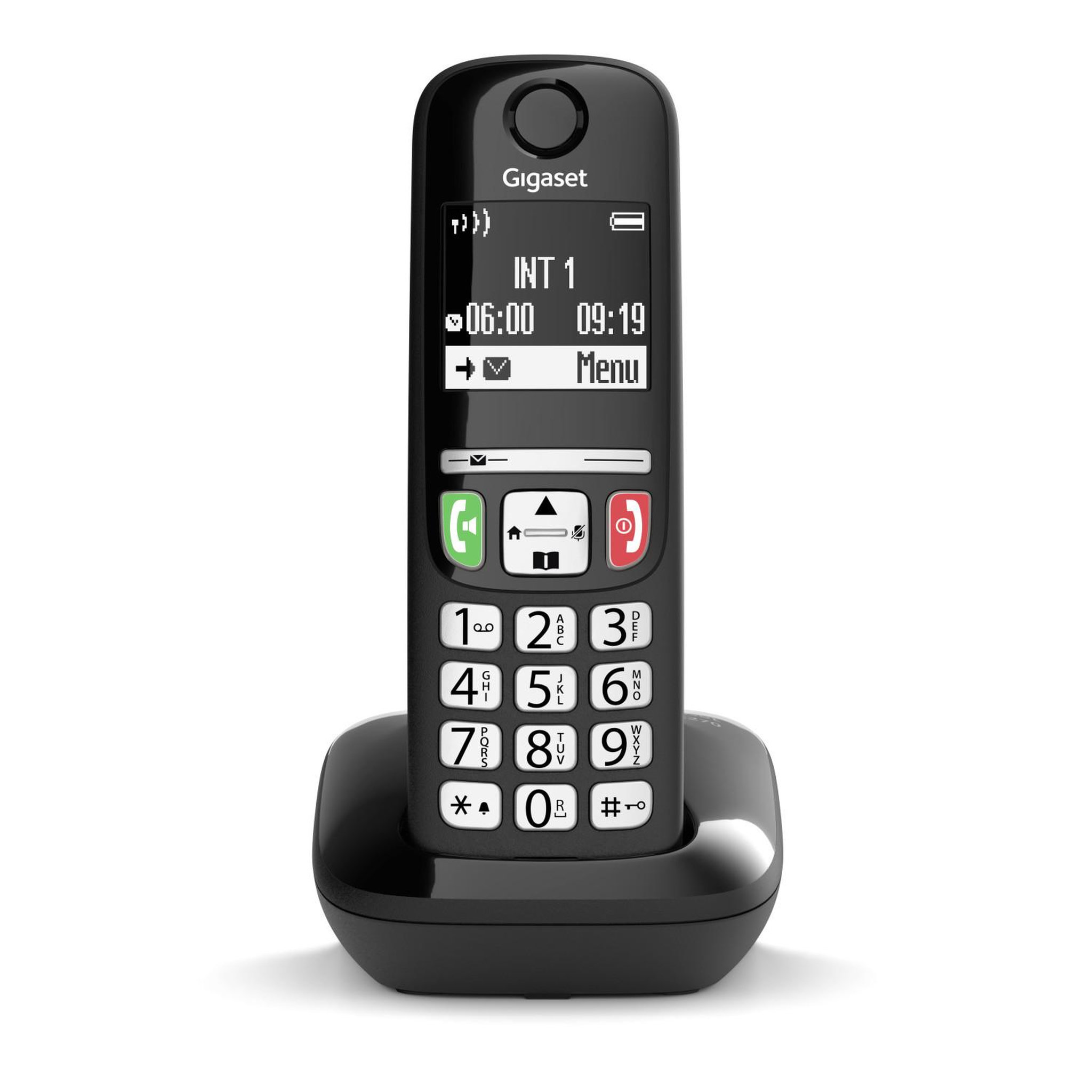 GIGASET Téléphone DECT Gigaset E270 avec identification de l'appelant Noir