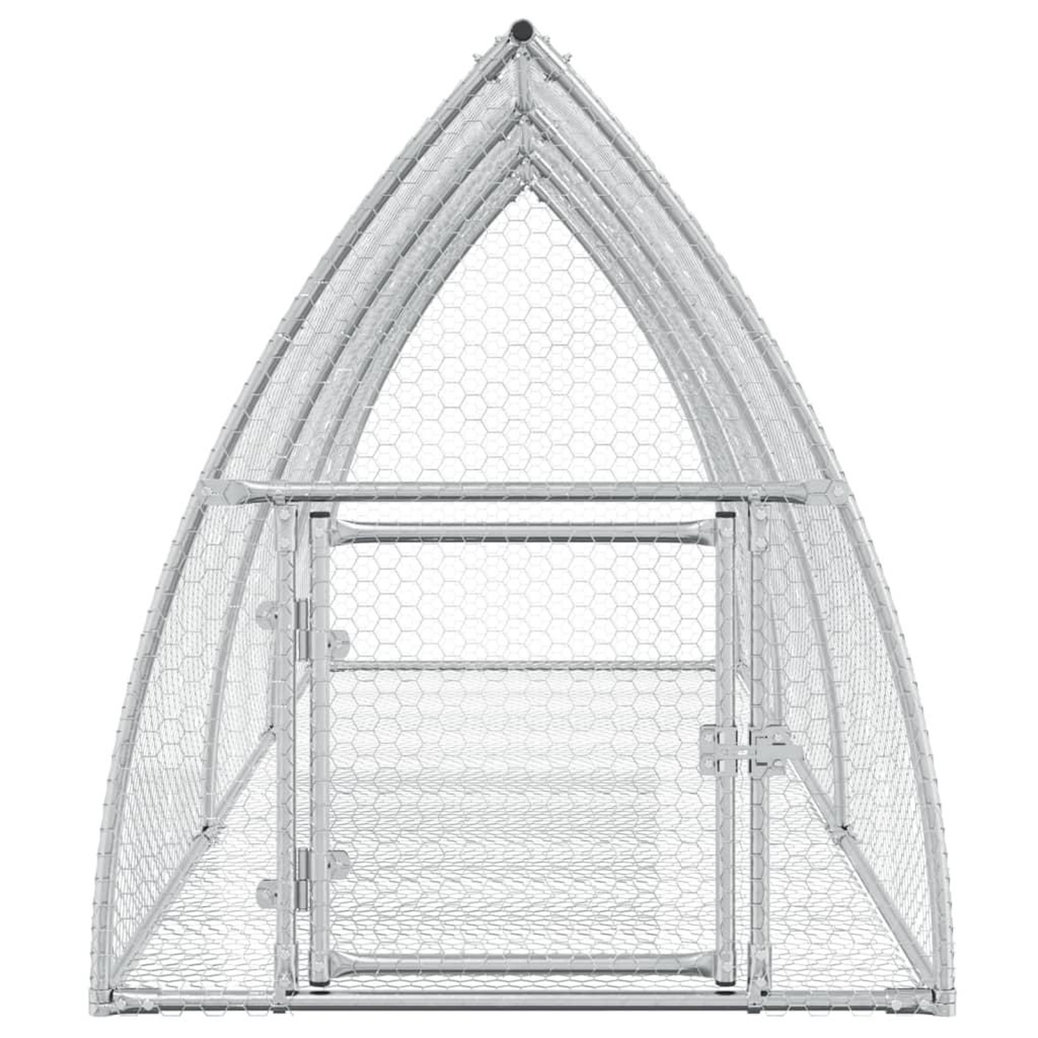 Voir la diapositive 5 : VIDAXL Clapier argente 300x105x120 cm acier galvanise