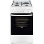 Voir la diapositive 1 : FAURE Cuisinière mixte a 60l 4 feux blanc - fcm54041wa