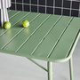 Voir la diapositive 4 : SWEEEK Table de jardin pliante métal + 6 assises 2 fauteuils 4 chaises. Amelia. vert. 141.2 x 80 x 72.5cm
