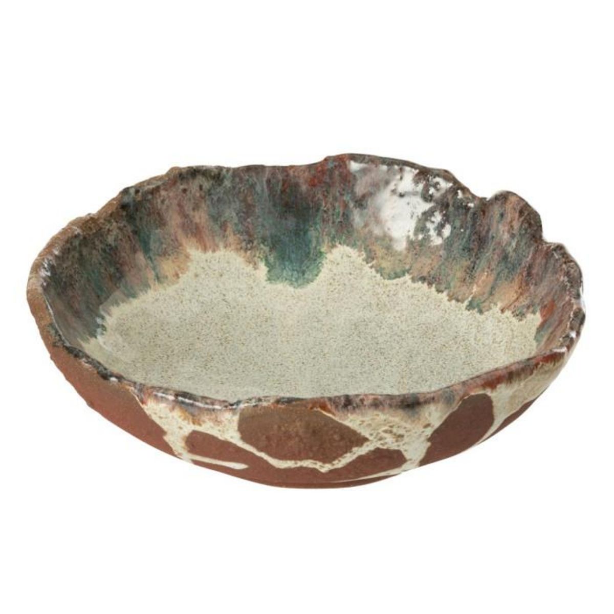 Paris Prix Coupelle Déco en Céramique  Naga  20cm Rouille