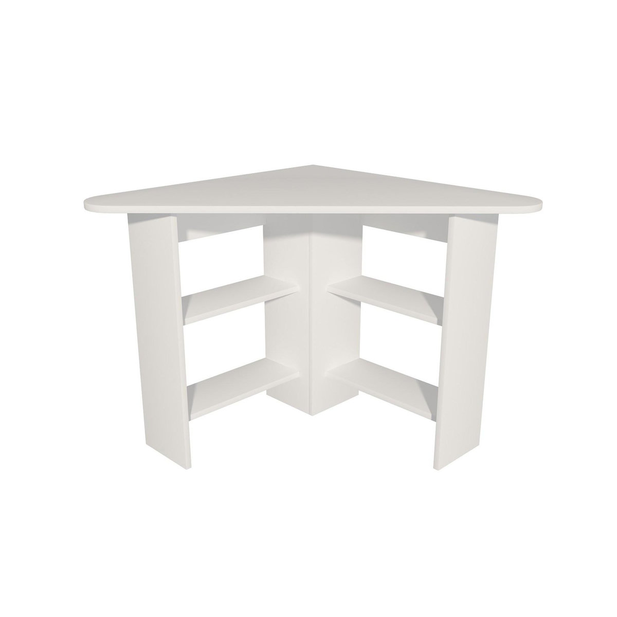 Habitat et Jardin Bureau en bois  Corner   - 80 x 80 x 73 cm - Blanc