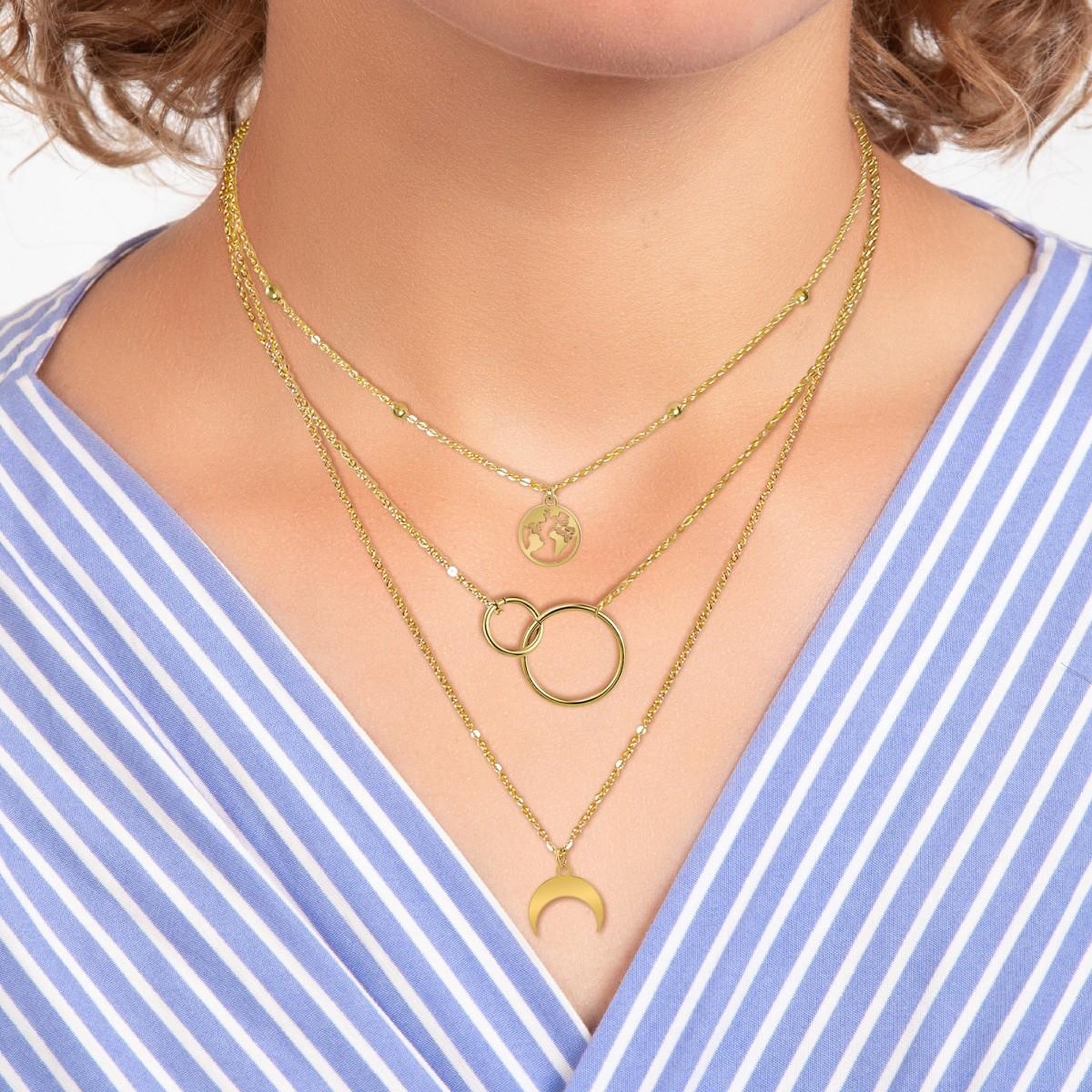 Voir la diapositive 2 : SC BOHEME Collier par SC Bohème en acier inoxydable