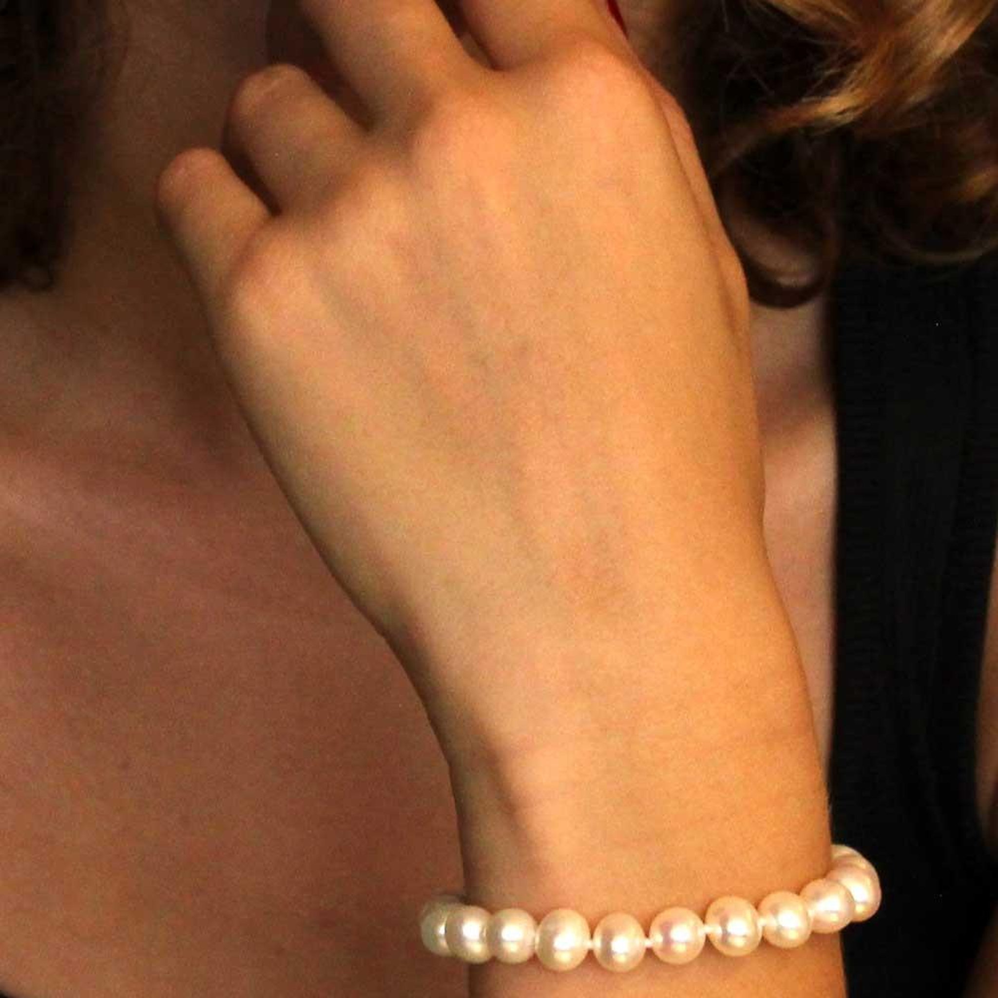 Voir la diapositive 2 : L'ATELIER D'AZUR Bracelet Or et Perles - Femme