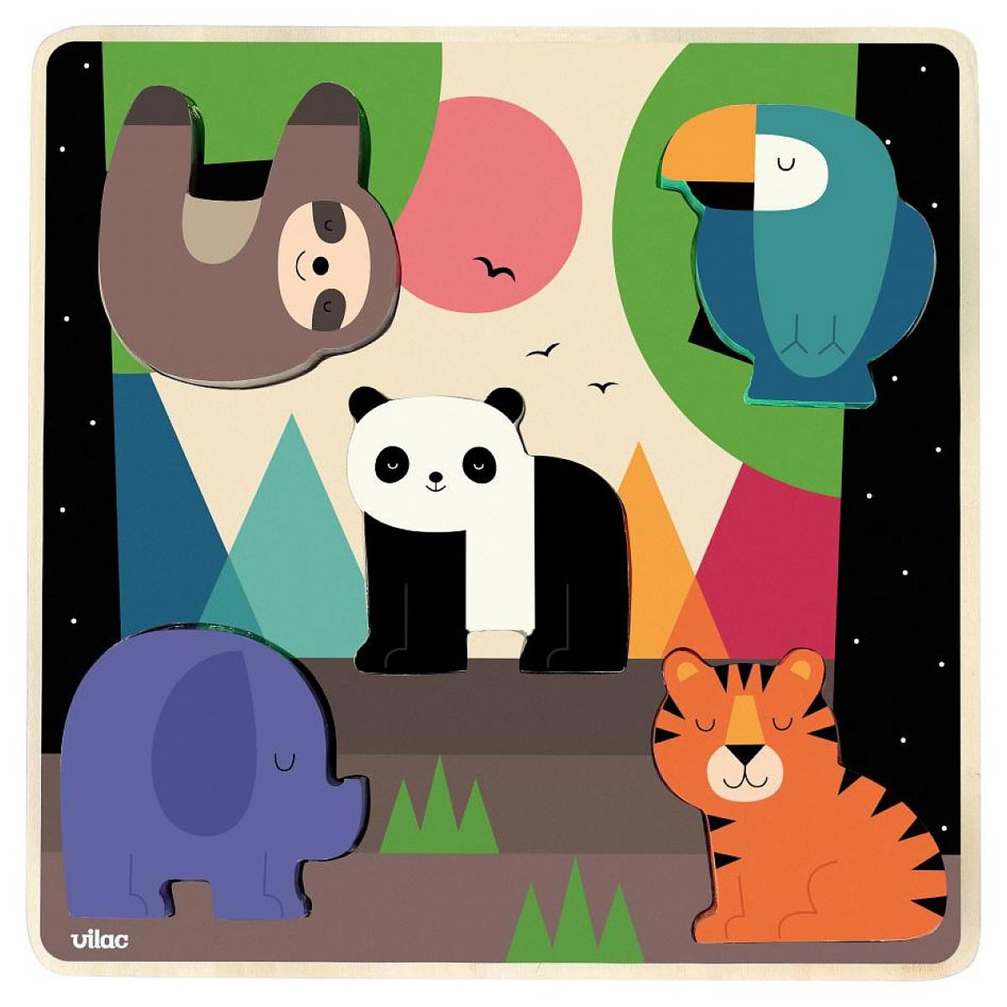 Voir la diapositive 2 : Vilac Encastrement sonore la jungle - andy westface