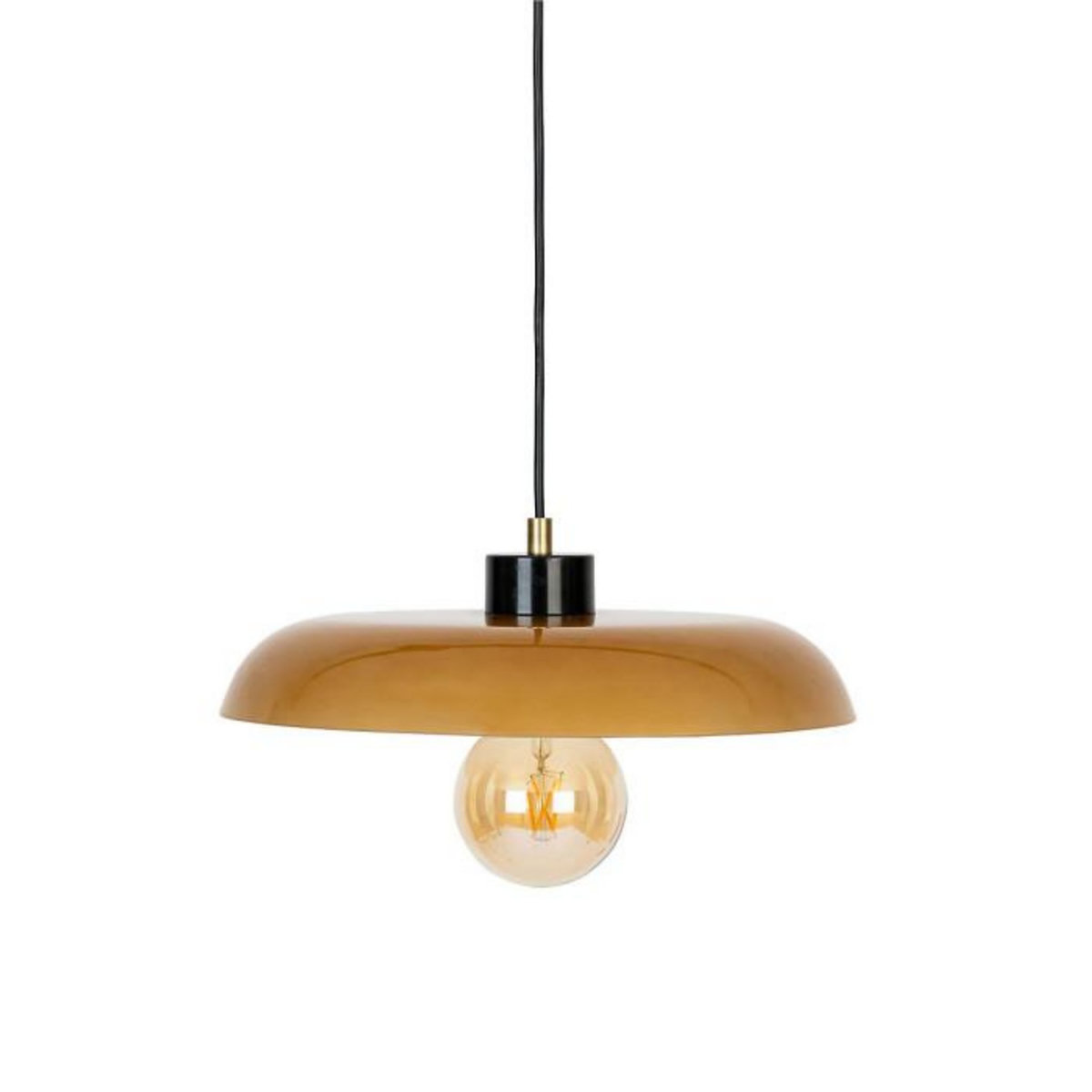 ATMOSPHERA Lampe Suspension en Verre  Jody  35cm Ambre