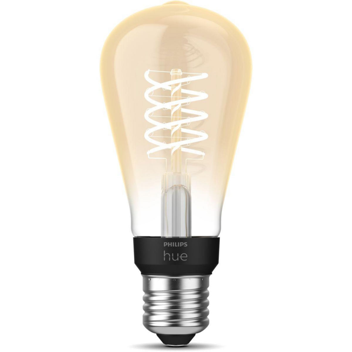 Philips Ampoule LED connectée HUE White E27 9W Filament Edison