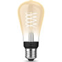 Voir la diapositive 2 : Philips Ampoule LED connectée HUE White E27 9W Filament Edison