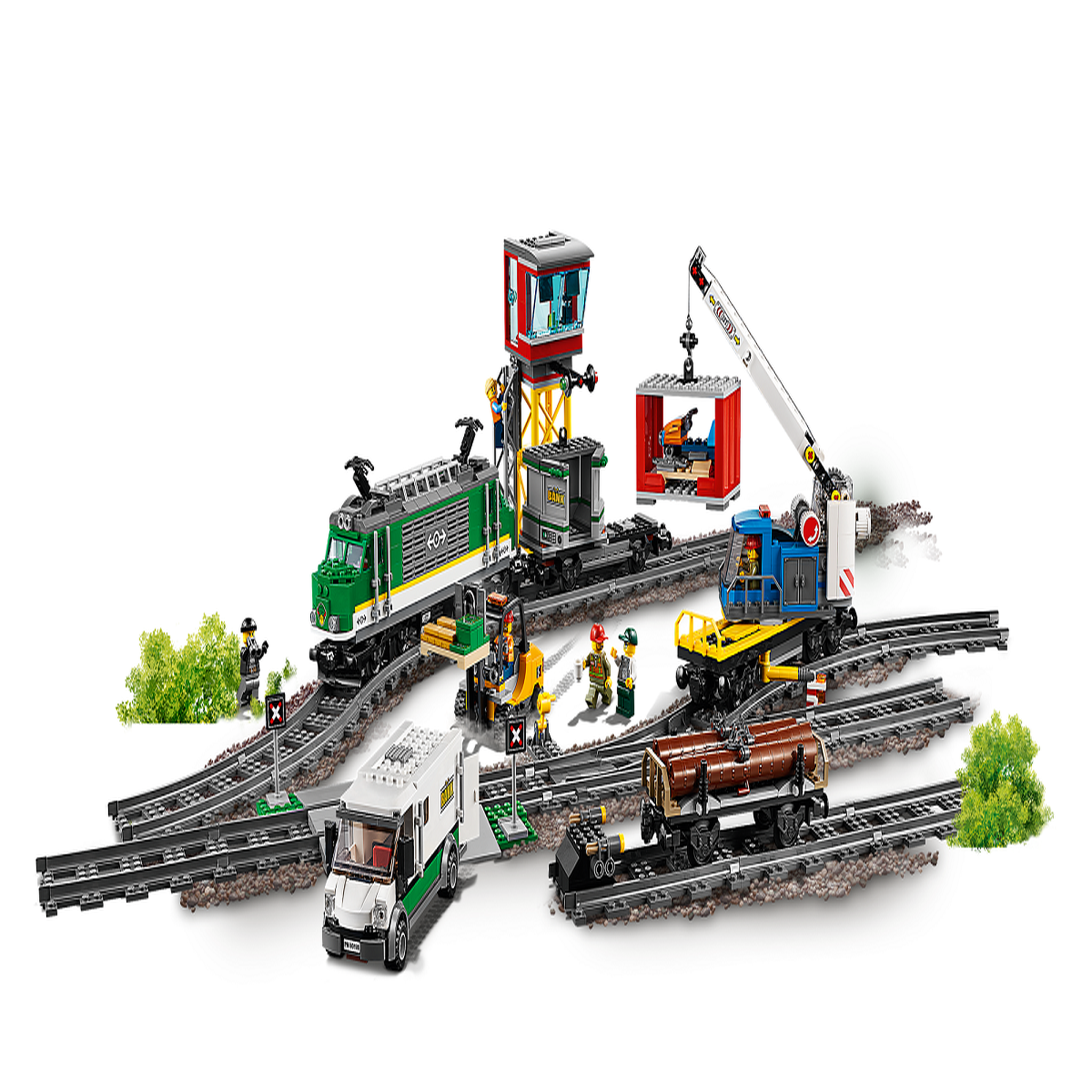Voir la diapositive 8 : LEGO City 60198 - Le train de marchandises télécommandé