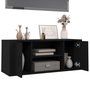 Voir la diapositive 4 : VIDAXL Meuble TV Noir 100x35x40 cm Bois d'ingenierie