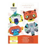 PIROUETTE CACAHOUETE Mes masques de la jungle a colorier