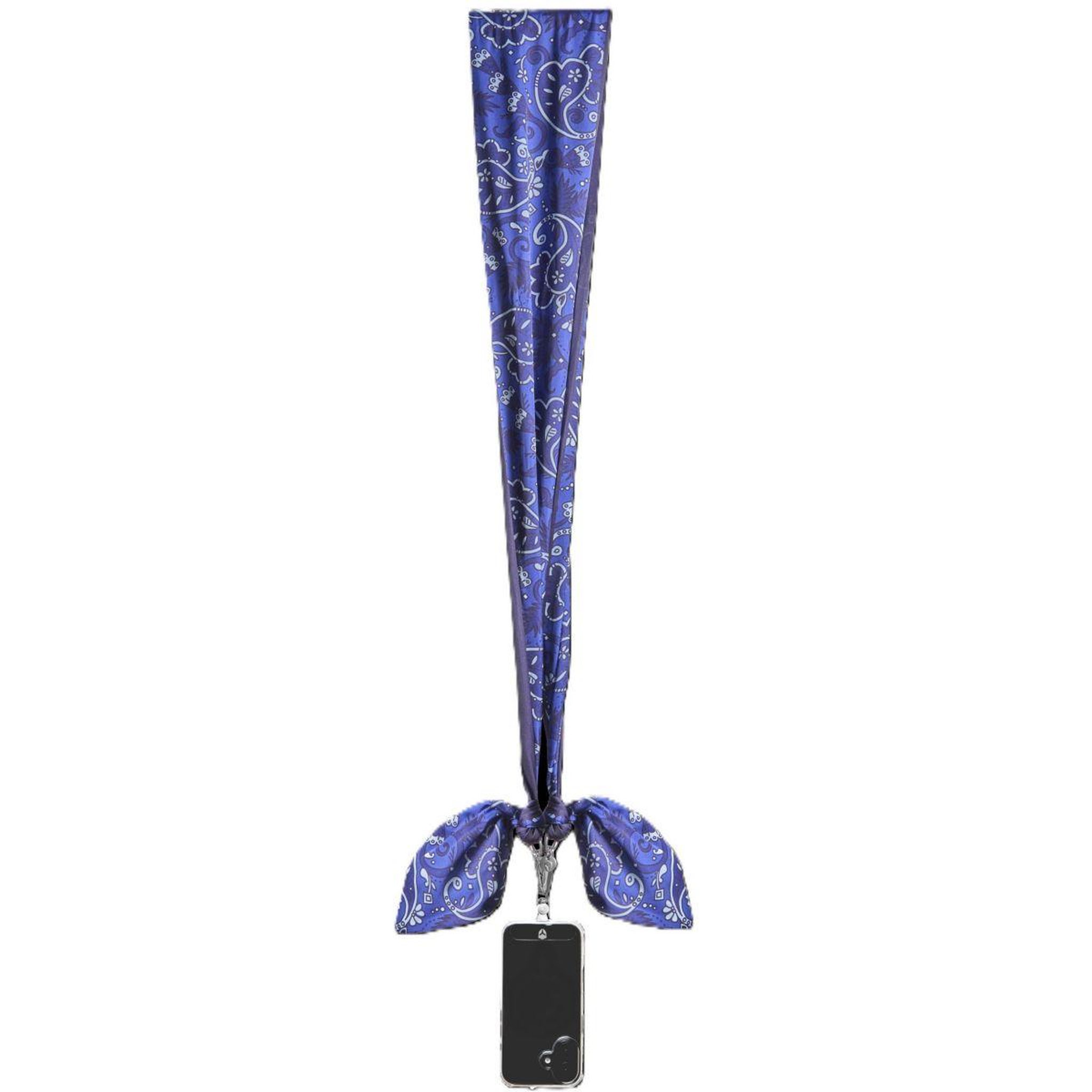 Voir la diapositive 3 : FORCE CASE Cordon téléphone foulard bandana bleu