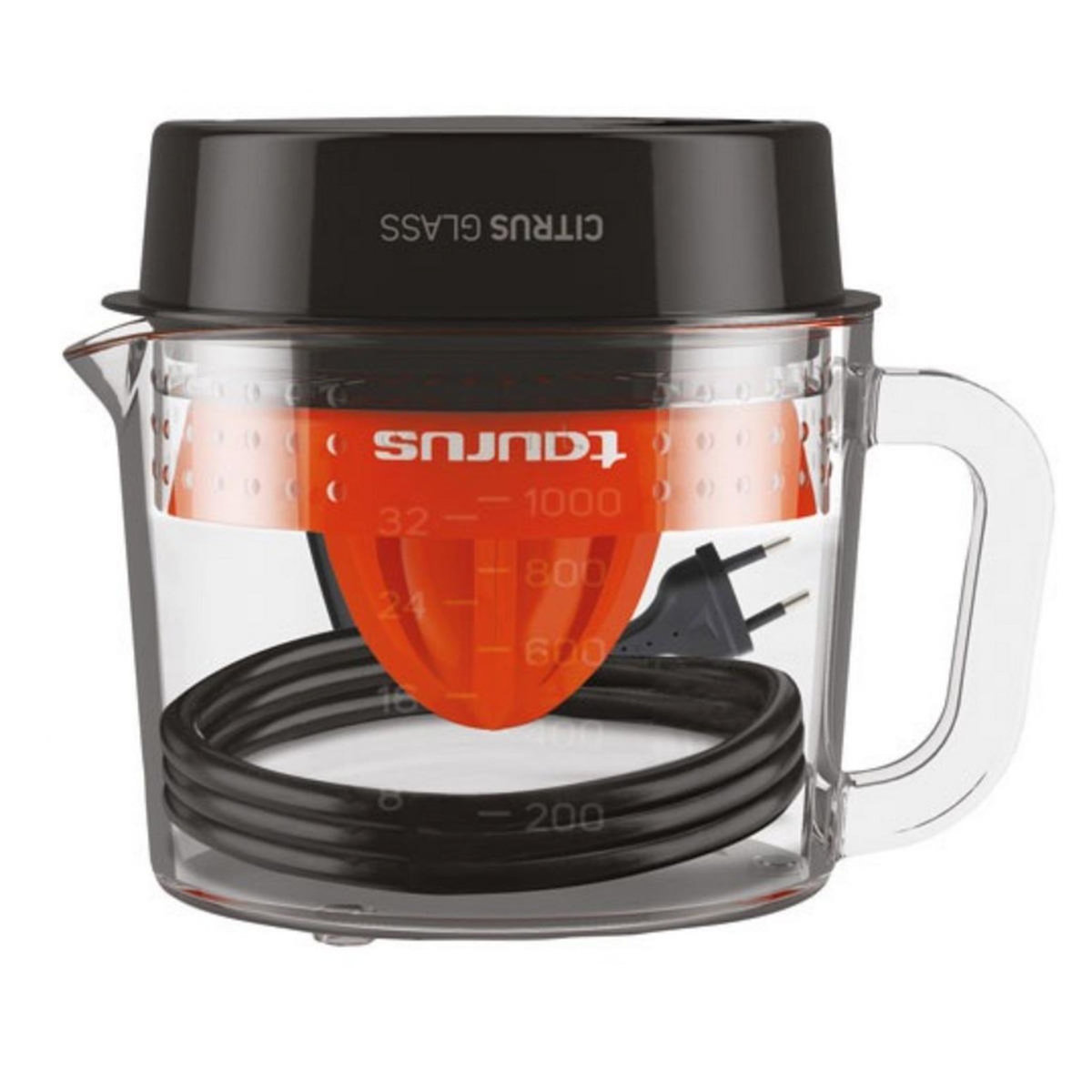 Taurus Presse-agrumes 30w transparent, noir et orange - 924254000