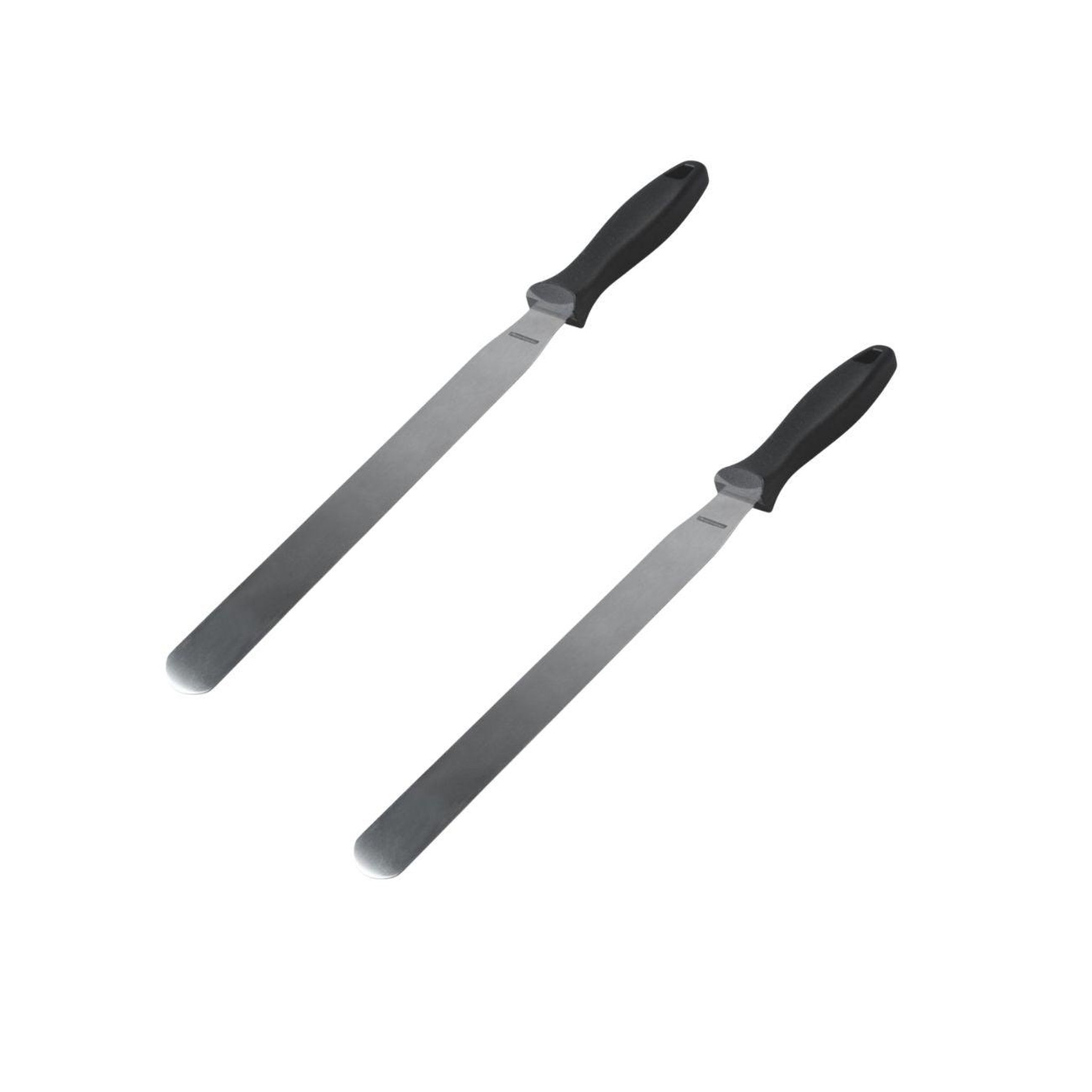 FM PROFESSIONAL Ensemble de 2 spatules à crêpes inox 25,9 cm fm professional pâtisserie