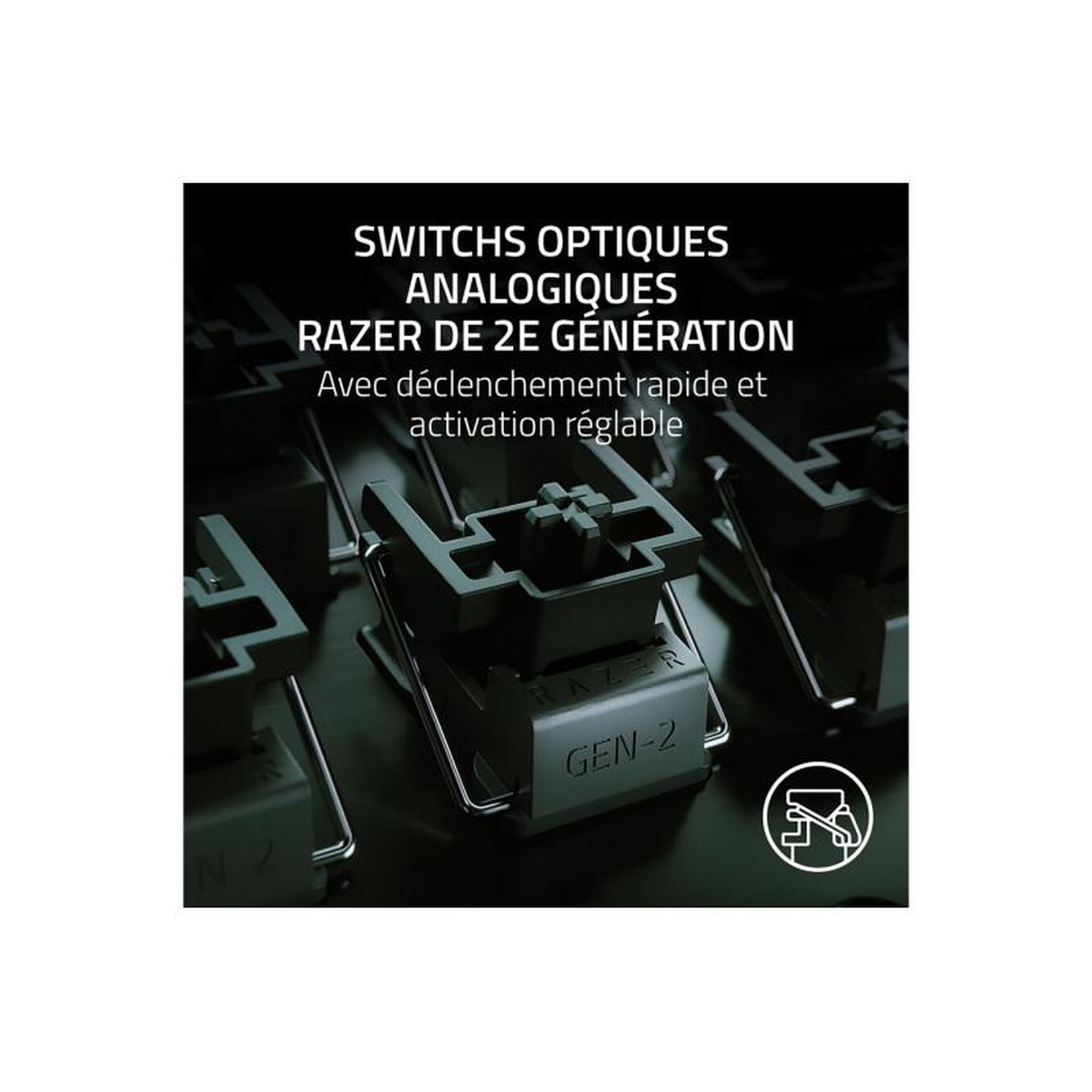 Voir la diapositive 2 : Razer Clavier Razer Huntsman V3 Pro