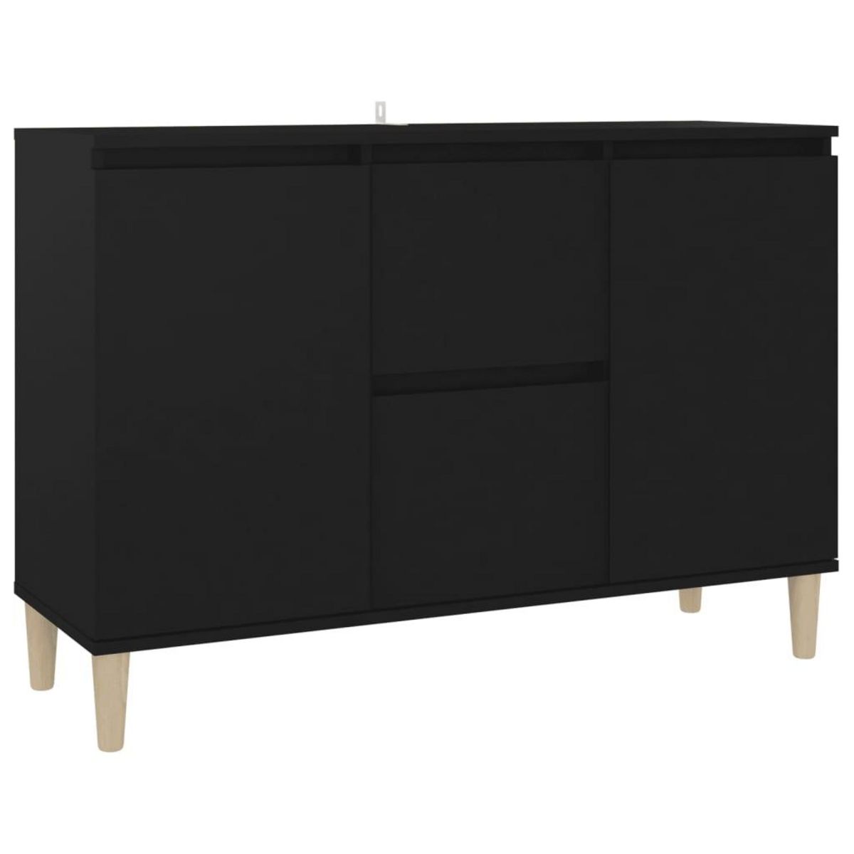 VIDAXL Buffet noir 101x35x70 cm bois d'ingenierie