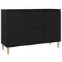 Voir la diapositive 2 : VIDAXL Buffet noir 101x35x70 cm bois d'ingenierie
