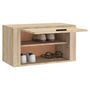 Voir la diapositive 4 : VIDAXL Armoire a chaussures murale Chene sonoma 70x35x38 cm
