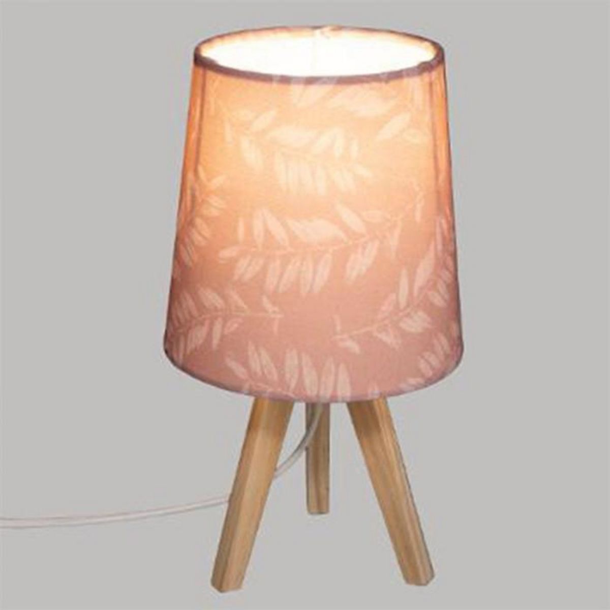 Paris Prix Lampe à Poser Enfant  Floral  23cm Rose